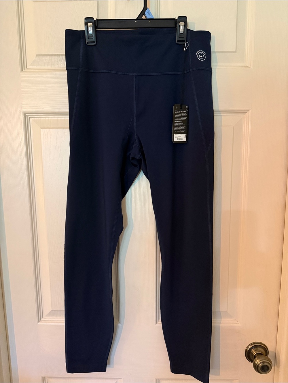 Allbirds in True Navy Natural High-Waist Leggings in True Blue